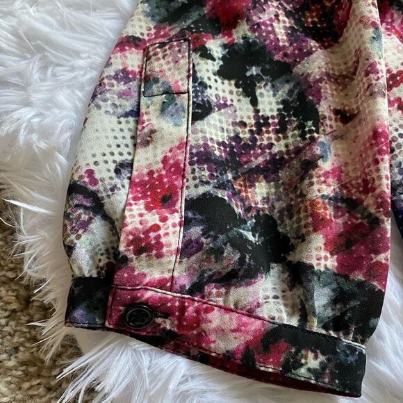 NYDJ Not Your Daughters Jeans Multicolored Top Long Sleeves Womens Petite Small - Picture 4 of 7